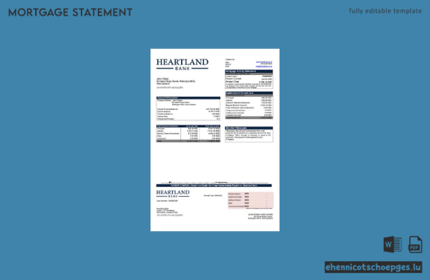 Beispiel eines Hypothekenauszugs der New Zealand Heartland Bank (Word- und PDF-Datei)
